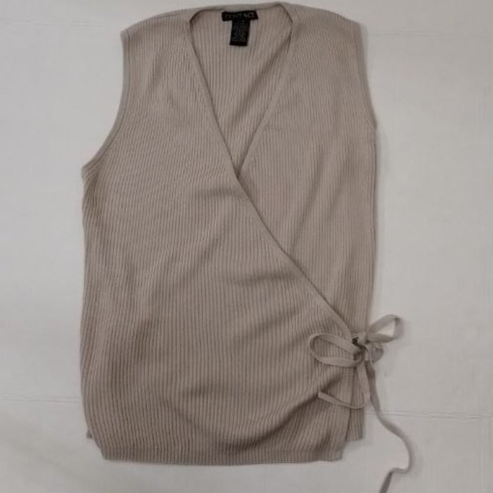 Contact Women's Vest With Wrap Around Self Tie Belt Size L/G